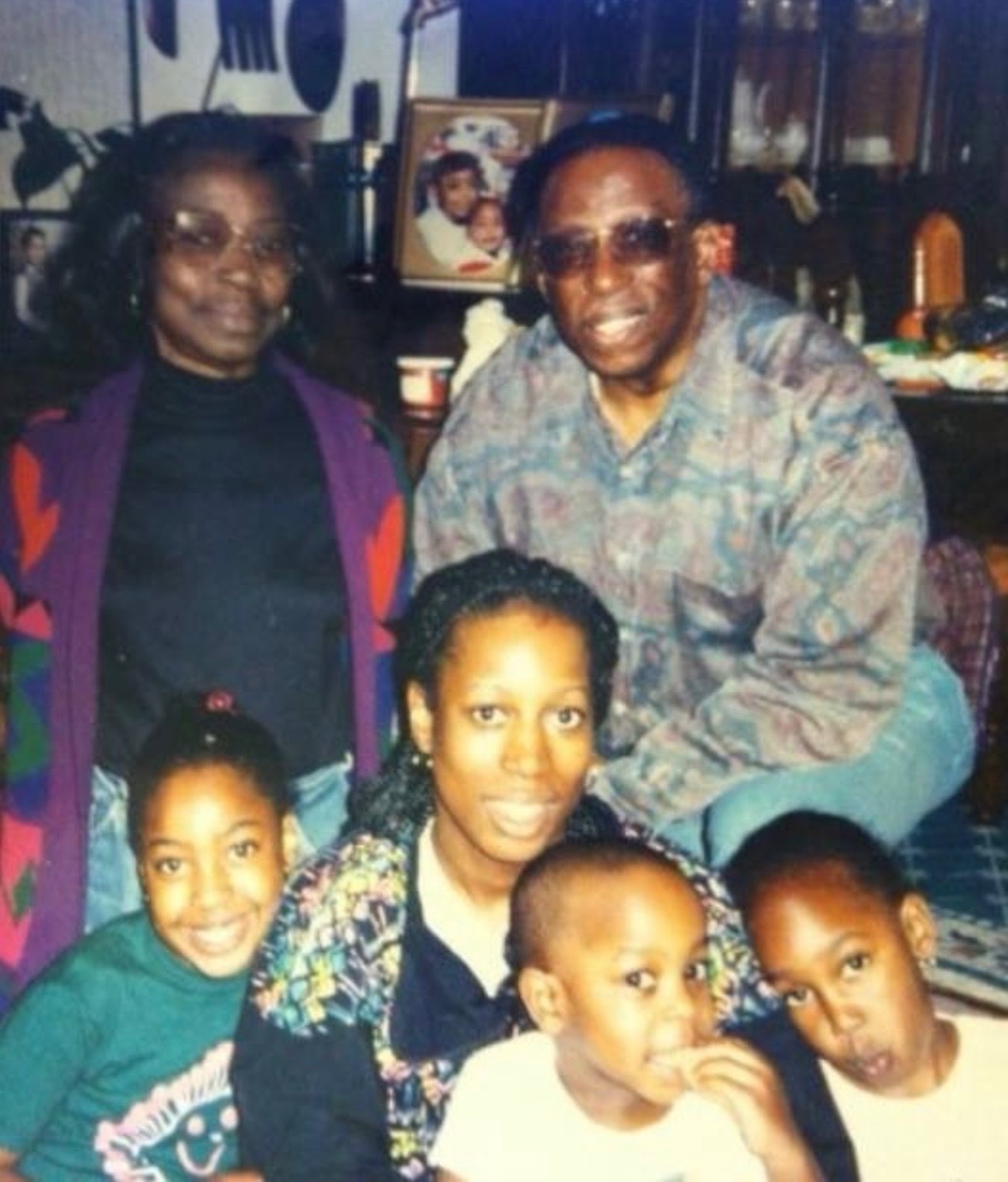 Family gathering with grandchildren